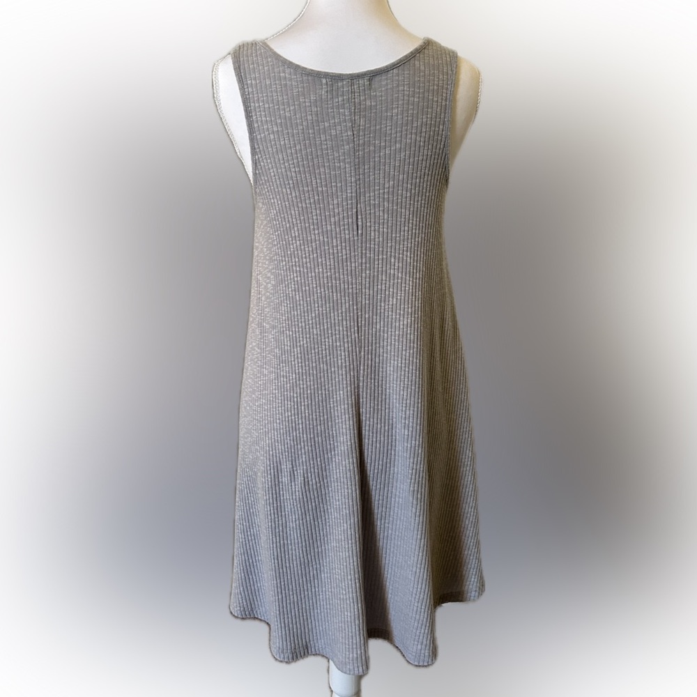 SOLD! She + Sky Textured Gray A-Line Sleeveless Dress or Coverup - Picture 4 of 9